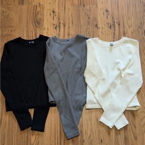 Women's tops - Black, Gray, and Cream